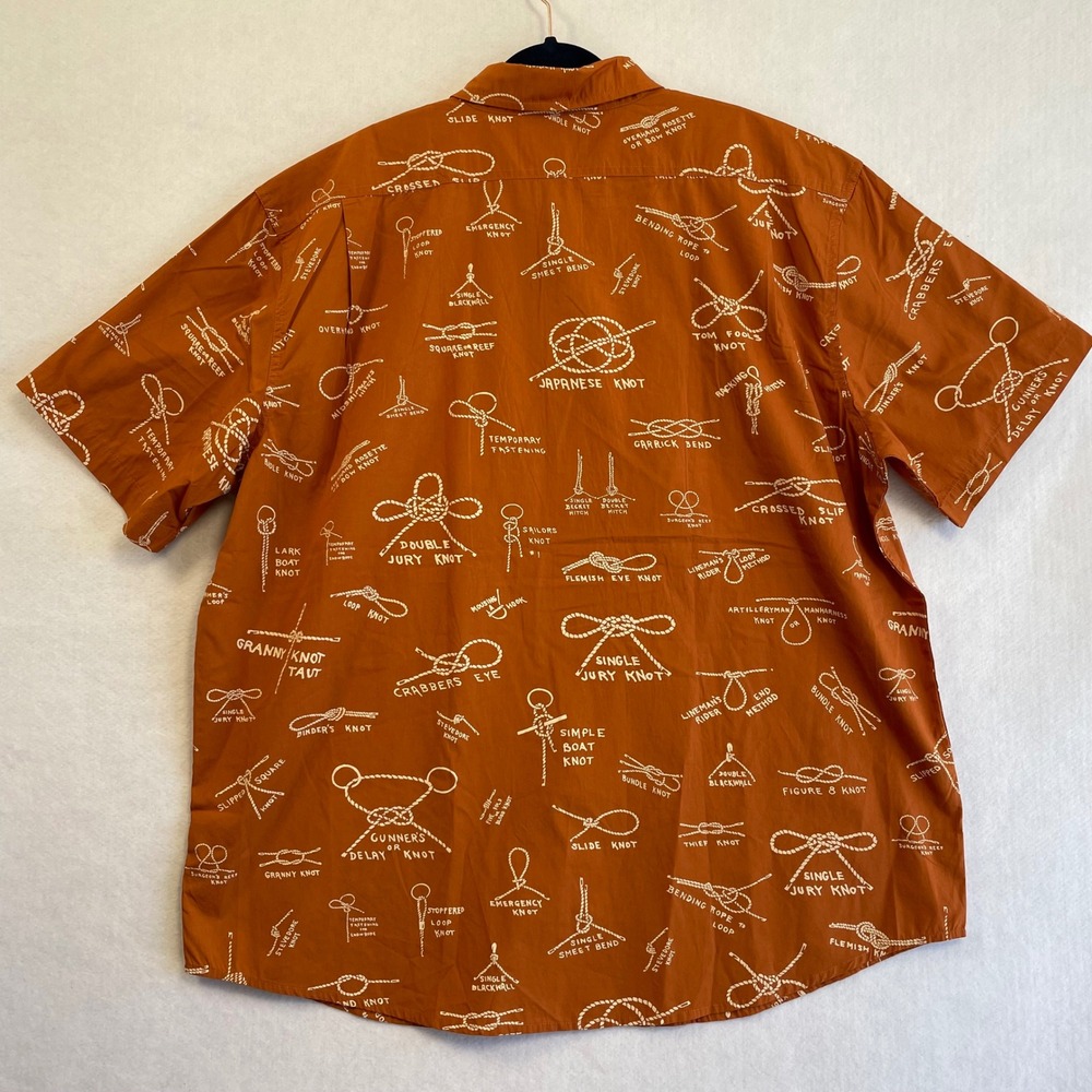 Filson Washed Short Sleeve Feather‎ Cloth Shirt XXL NWT Bourbon Knots Print - Picture 3 of 8